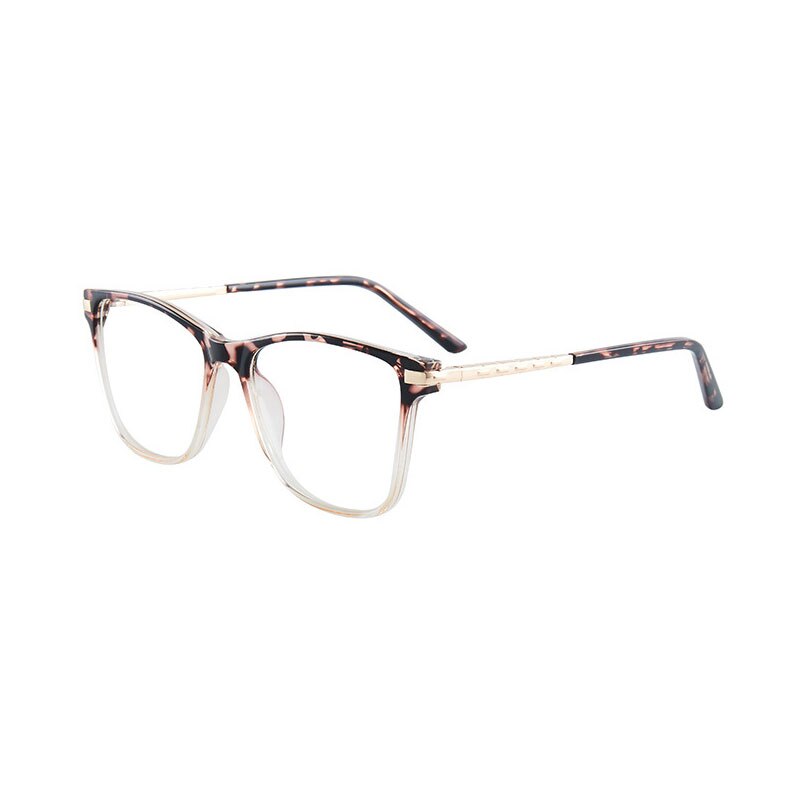 Hotony Women's Full Rim TR 90 Resin Square Frame Eyeglasses 7039 Full Rim Hotony Leopard