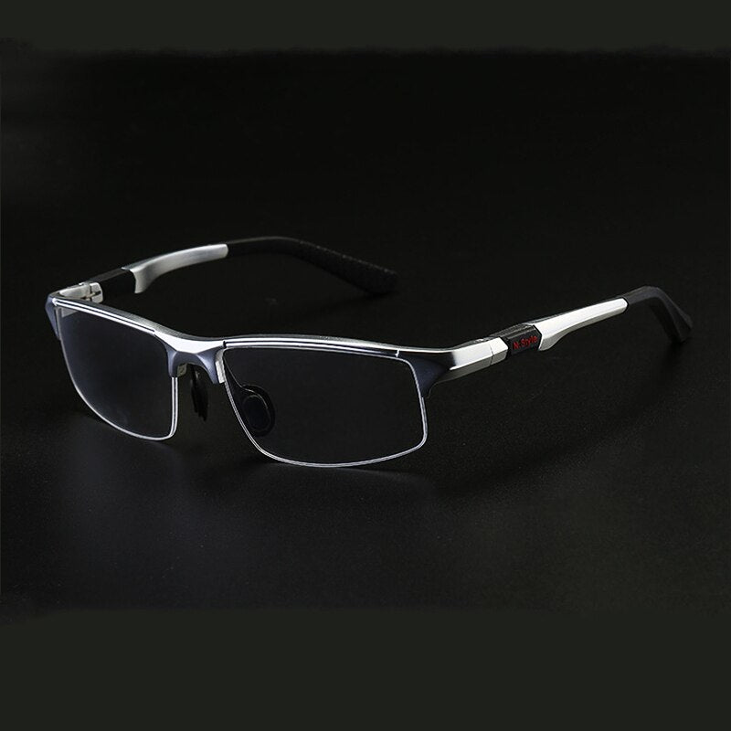 Yimaruili Men's Semi Rim Square Aluminum Magnesium Sport Eyeglasses Y3121 Semi Rim Yimaruili Eyeglasses