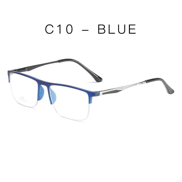 Handoer Unisex Semi Rim Square Alloy Eyeglasses 8725 Semi Rim Handoer C10