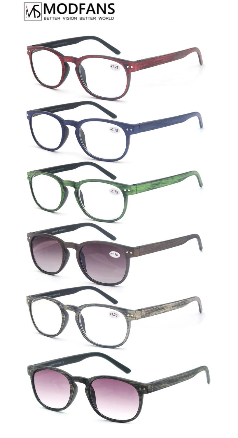 Modfans Unisex Full Rim Round Polycarbonate Reading Glasses R062 Reading Glasses Modfans