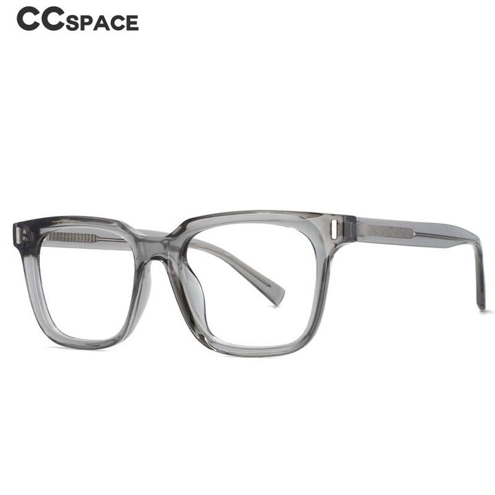 CCspace Unisex Full Rim Square Tr 90 Titanium Frame Eyeglasses 53829 Full Rim CCspace