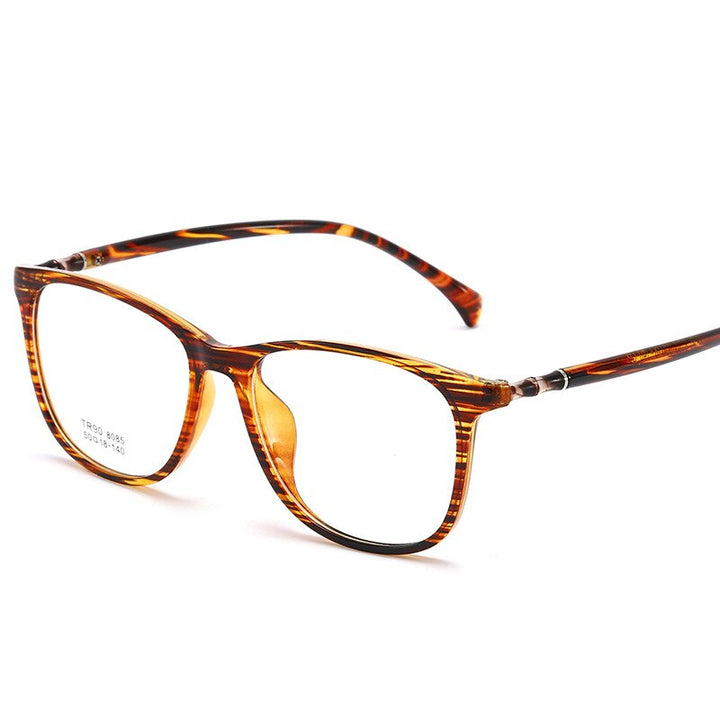 Reven Jate Unisex Full Rim Square Tr 90 Eyeglasses 8085 Full Rim Reven Jate