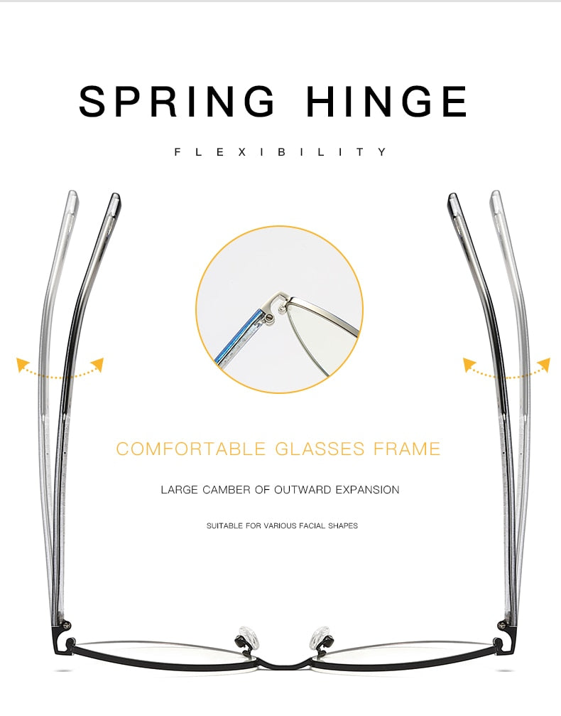 Hotochki Women's Full Rim Cat Eye Alloy Frame Eyeglasses 3006 Full Rim Hotochki