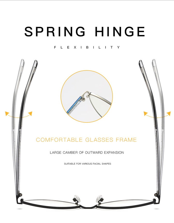 Hotochki Women's Full Rim Cat Eye Alloy Frame Eyeglasses 3006 Full Rim Hotochki
