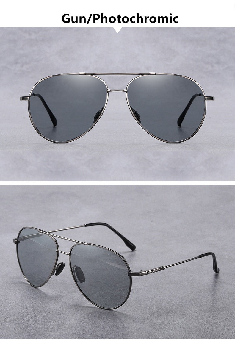 Yimaruili Men's Full Rim Double Bridge Alloy Frame Polarized Sunglasses 889 Sunglasses Yimaruili Sunglasses