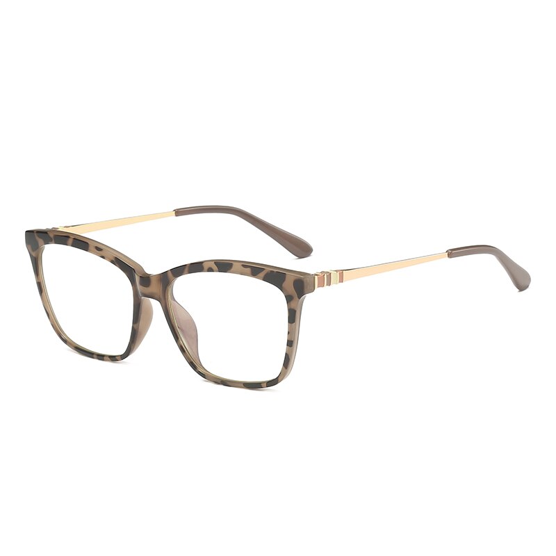 Hotochki Women's Full Rim Round TR-90 Resin Alloy Frame Eyeglasses 2060 Full Rim Hotochki Hawksbill