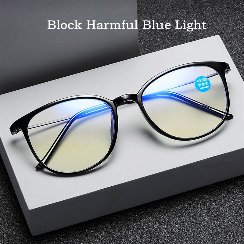 Yimaruili Unisex Full Rim Acetate Frame Myopic Or Presbyopic Anti Blue Light Reading Glasses Y872 Reading Glasses Yimaruili Eyeglasses