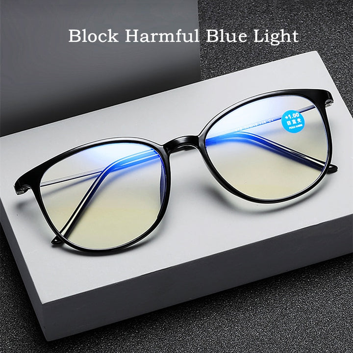 Yimaruili Unisex Full Rim Acetate Frame Myopic Or Presbyopic Anti Blue Light Reading Glasses Y872 Reading Glasses Yimaruili Eyeglasses