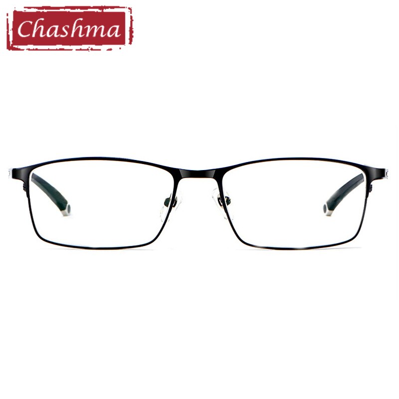 Chashma Men's Full Rim Square Eyeglasses 9211 Tr 90 Alloy Full Rim Chashma