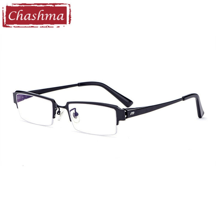 Chashma Ottica Men's Semi Rim Square Titanium Eyeglasses 119 Semi Rim Chashma Ottica