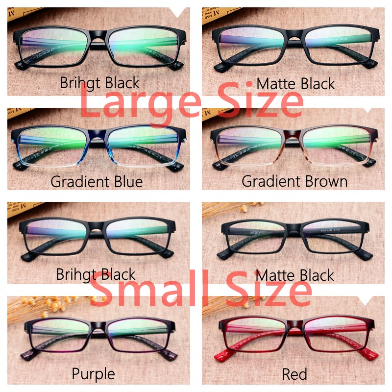 Yimaruili Unisex Full Rim TR 90 Resin Frame Customizable Lens Eyeglasses 6063 Full Rim Yimaruili Eyeglasses