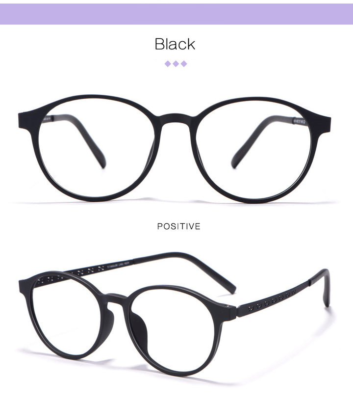 Hotony Unisex Full Rim TR 90 Resin Titantium Temple Frame Eyeglasses 8868 Full Rim Hotony
