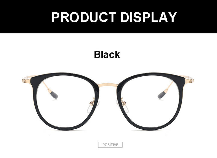 Hotony Unisex Full Rim Acetate Round Frame Eyeglasses 9237 Full Rim Hotony