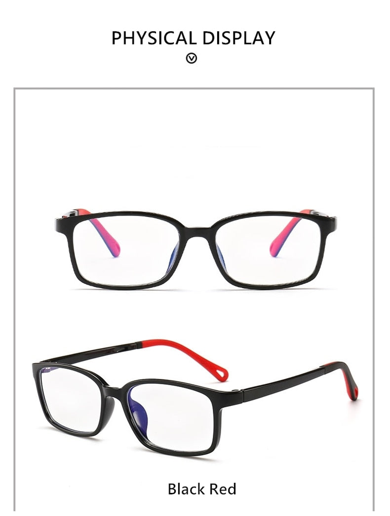 Yimaruili Unisex Children's Full Rim Silicone Frame Eyeglasses F1817 Full Rim Yimaruili Eyeglasses