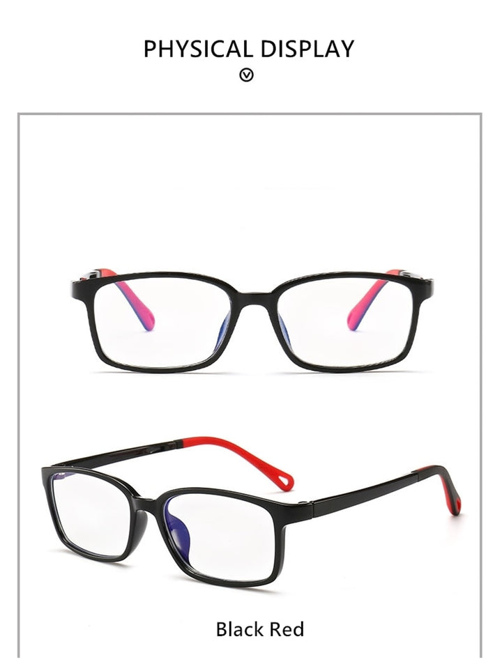 Yimaruili Unisex Children's Full Rim Silicone Frame Eyeglasses F1817 Full Rim Yimaruili Eyeglasses