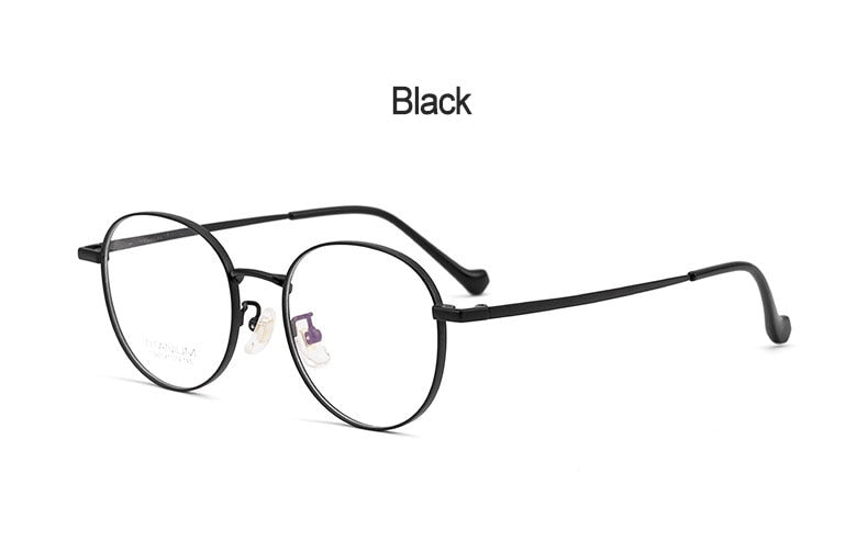 Hotochki Unisex Full Rim Polygon Beta Titanium Frame Eyeglasses 3933 Full Rim Hotochki