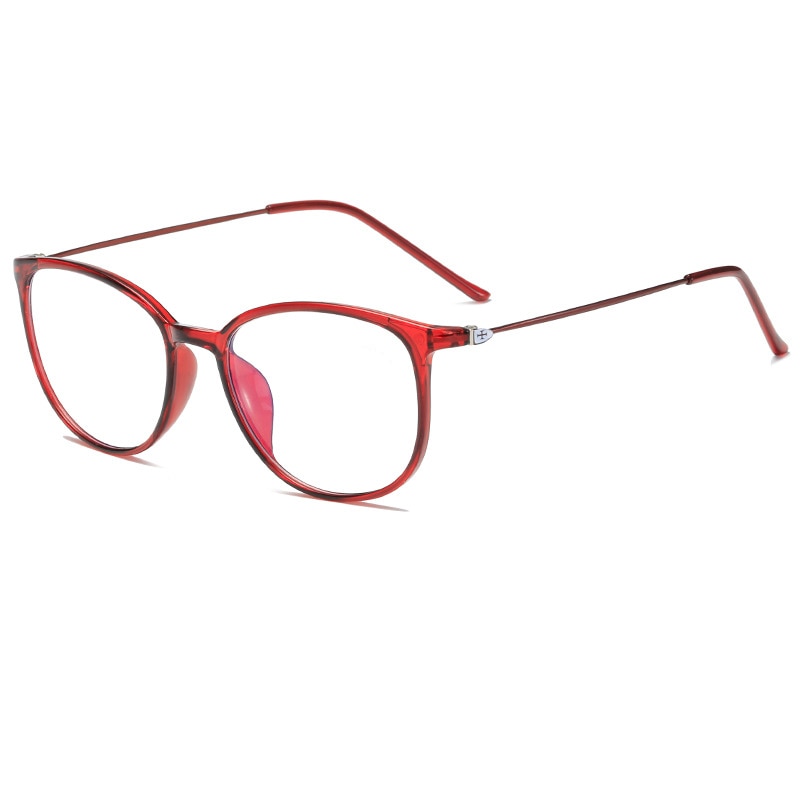 Yimaruili Unisex Full Rim Acetate Frame Myopic Or Presbyopic Anti Blue Light Reading Glasses Y872 Reading Glasses Yimaruili Eyeglasses Red 0