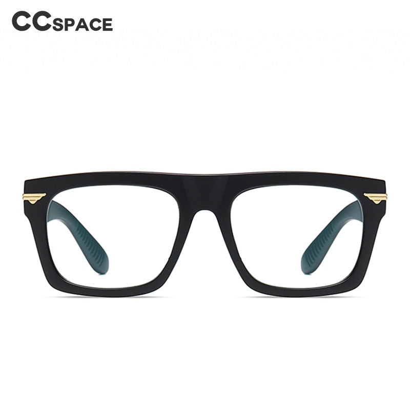 CCspace Unisex Full Rim Square Tr 90 Titanium Frame Eyeglasses 49362 Full Rim CCspace