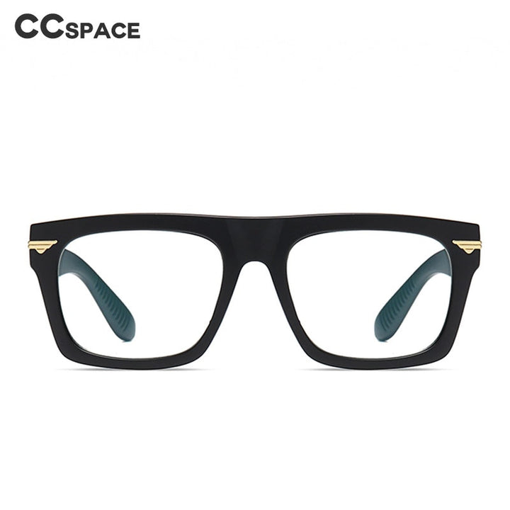 CCspace Unisex Full Rim Square Tr 90 Titanium Frame Eyeglasses 49362 Full Rim CCspace