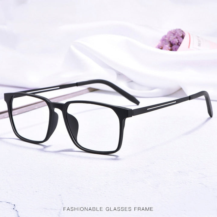Hotochki Unisex Full Rim TR-90 Resin Titanium Frame Eyeglasses 8878 Full Rim Hotochki