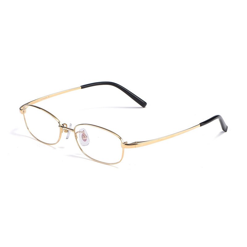 Hotochki Men's Full Rim Titanium Frame Eyeglasses 10196 Full Rim Hotochki Gold