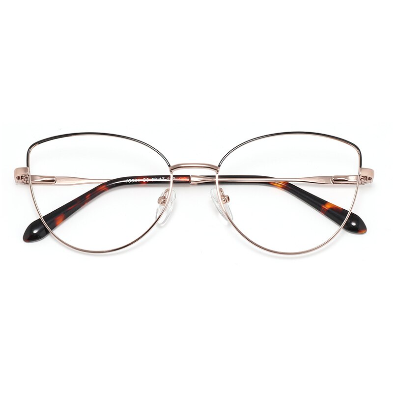 Laoyehui Women's Eyeglasses Cat Eye Alloy Frame 18004 Full Rim Laoyehui C3