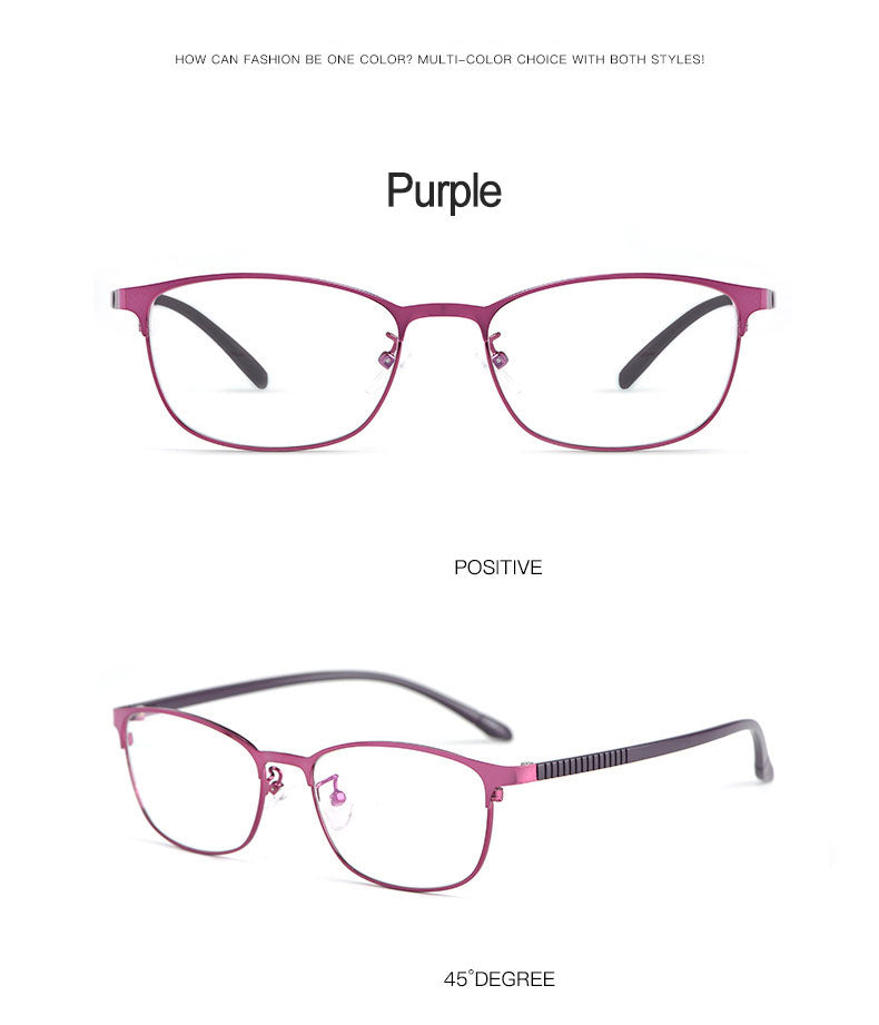 Hotony Women's Full Rim TR 90 Resin Alloy Square Frame Eyeglasses 3569 Full Rim Hotony