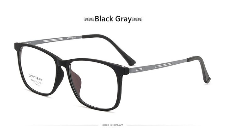 Yimaruli Men's Full Rim Titanium Square Frame Eyeglasses 9825 Full Rim Yimaruili Eyeglasses