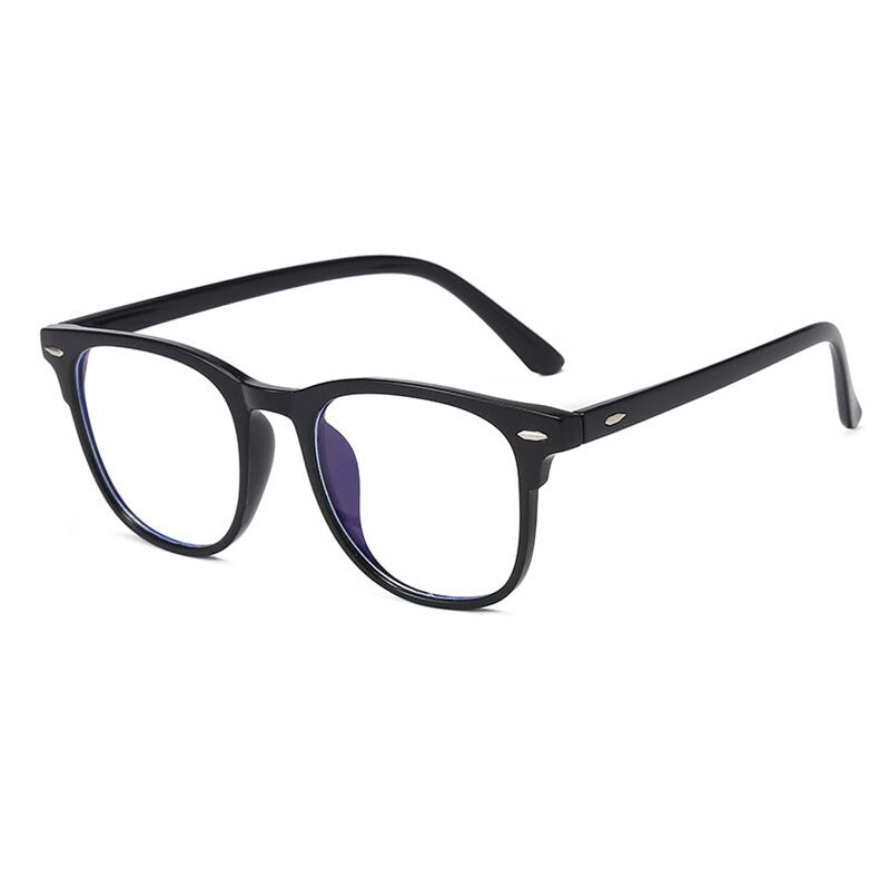 Hotony Women's Full Rim TR 90 Resin Round Frame Eyeglasses 3017 Full Rim Hotony black