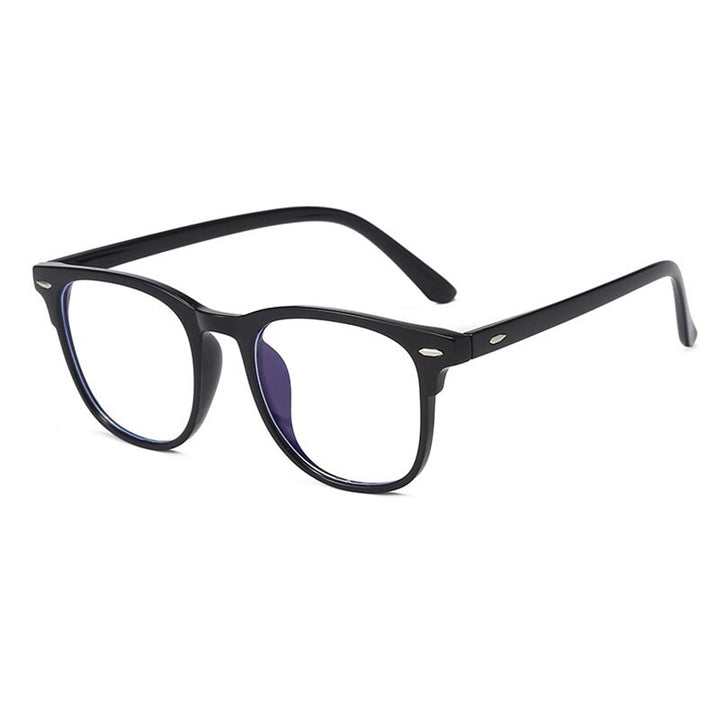 Hotony Women's Full Rim TR 90 Resin Round Frame Eyeglasses 3017 Full Rim Hotony black