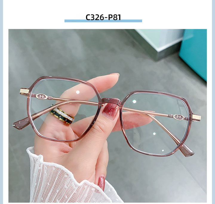 Hotony Women's Full Rim TR 90 Resin Square Frame Eyeglasses Lk304 Full Rim Hotony