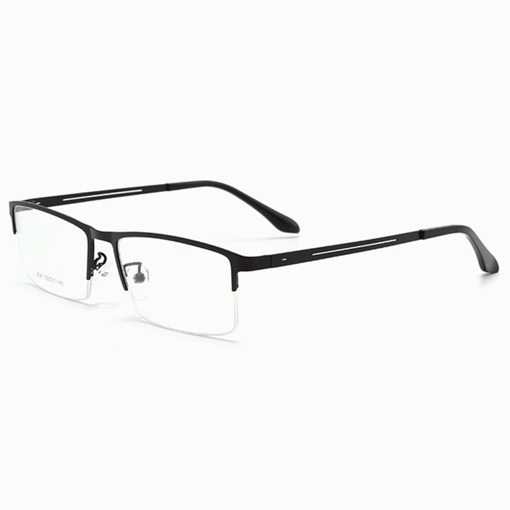 Hotochki Men's Semi Rim Alloy Frame Eyeglasses TR-90 Resin Temples 2541 Semi Rim Hotochki