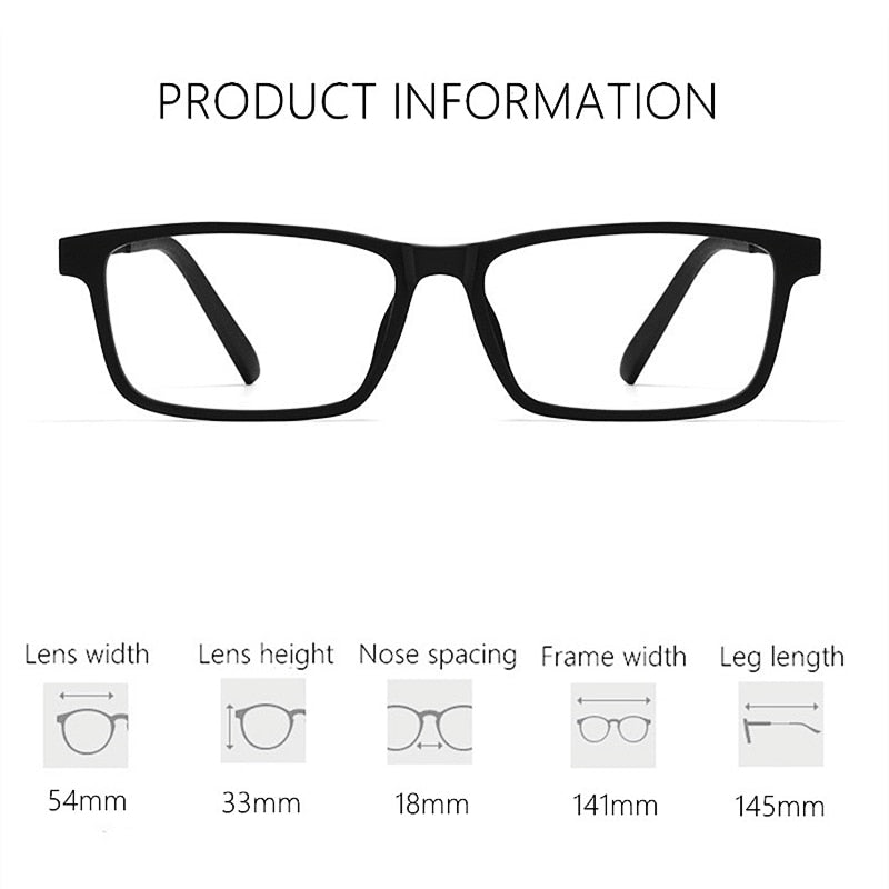 Yimaruili Unisex Full Rim Titanium Frame Eyeglasses 8836X Full Rim Yimaruili Eyeglasses