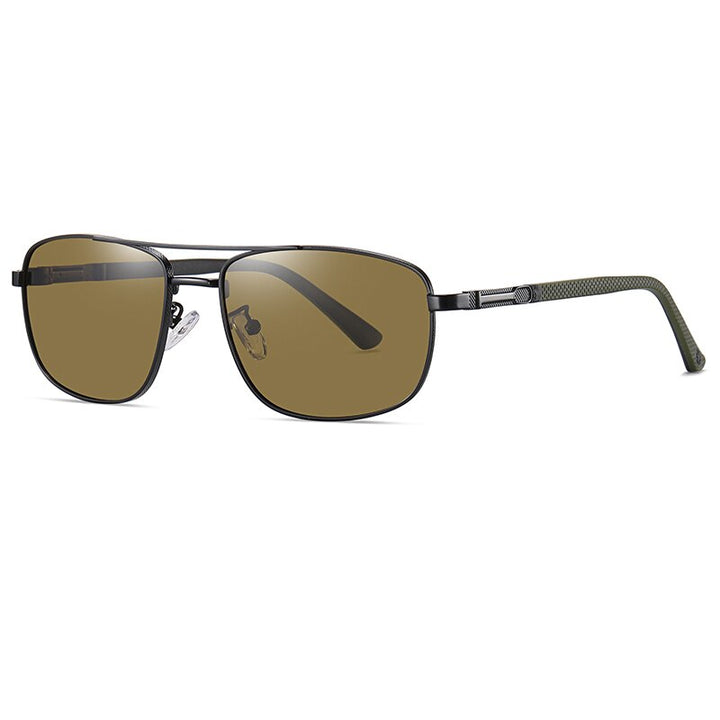 Reven Jate Men's Full Rim Square Alloy Polarized Sunglasses 6313 Sunglasses Reven Jate