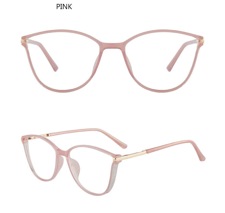 Hotony Women's Full Rim TR 90 Resin Cat Eye Frame Eyeglasses 7041 Full Rim Hotony
