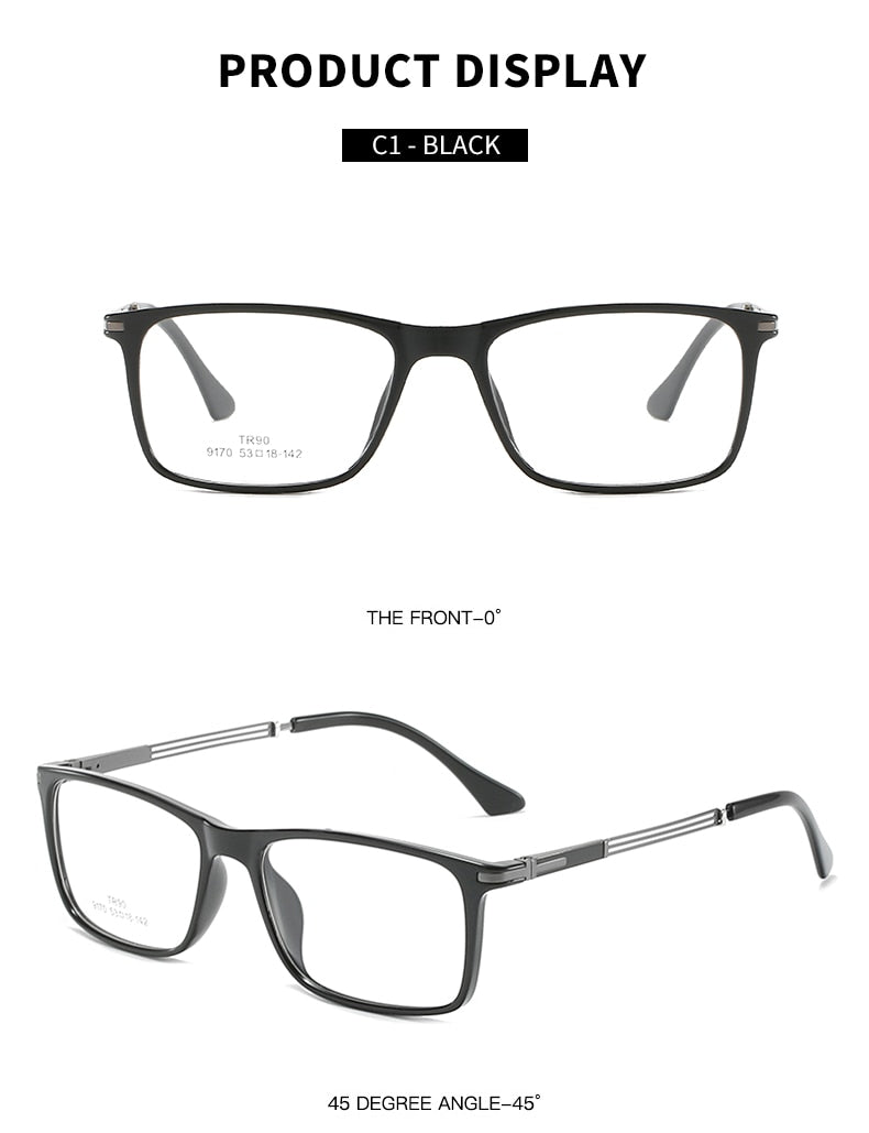 Hotochki Unisex Full Rim Aluminum Magnesium Frame Eyeglasses 9170 Full Rim Hotochki