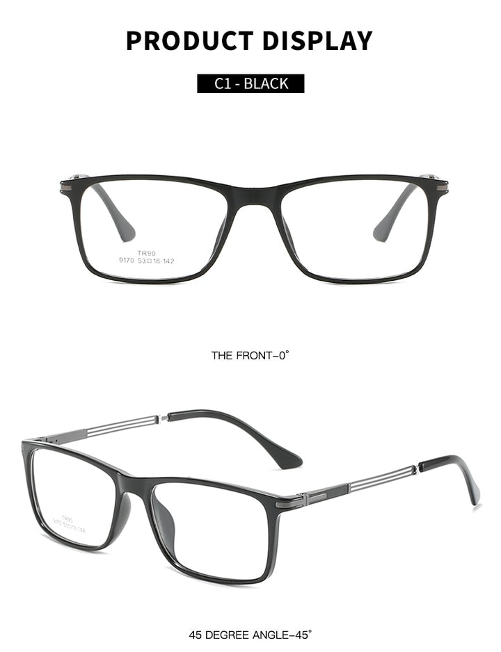 Hotochki Unisex Full Rim Aluminum Magnesium Frame Eyeglasses 9170 Full Rim Hotochki