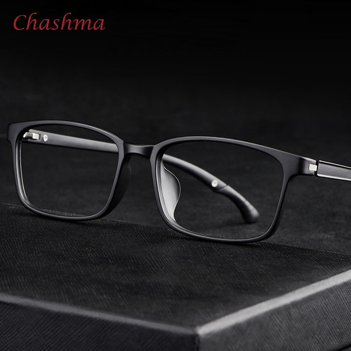 Chashma Ochki Unisex Full Rim Square Tr 90 Titanium Eyeglasses 5106 Full Rim Chashma Ochki