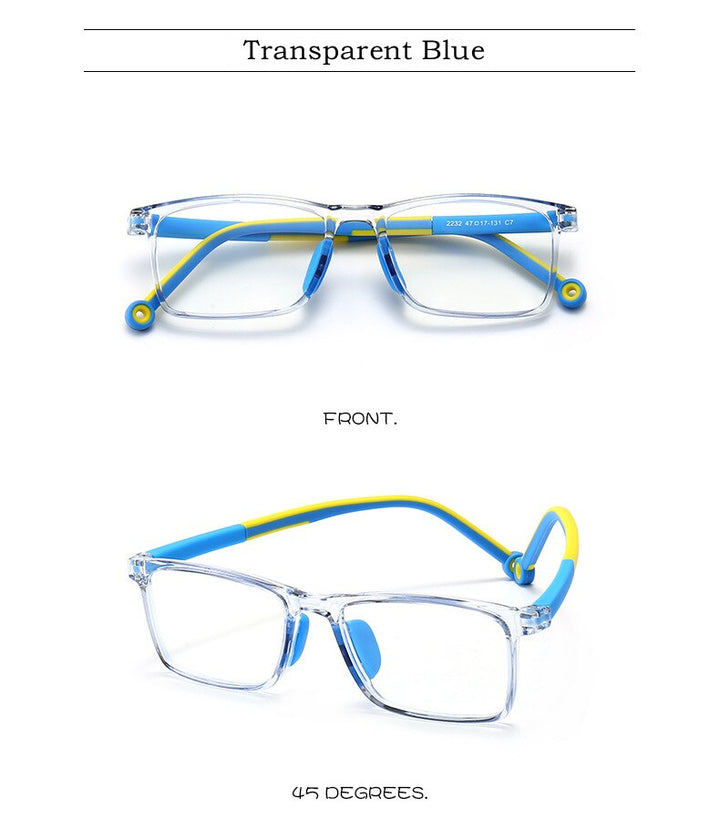 Yimaruili Unisex Children's Full Rim TR 90 Resin Frame Eyeglasses 2232 Full Rim Yimaruili Eyeglasses