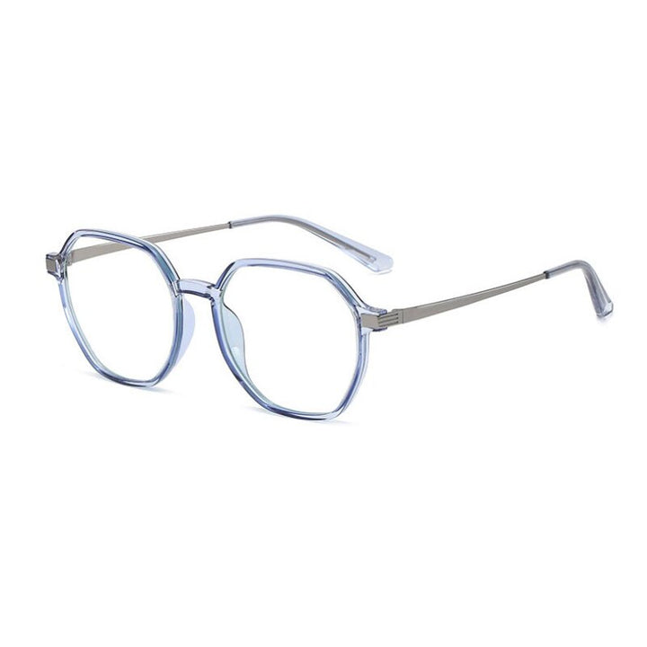 Handoer Unisex Full Rim Polygonal Round Tr 90 Eyeglasses Tr2330 Full Rim Handoer