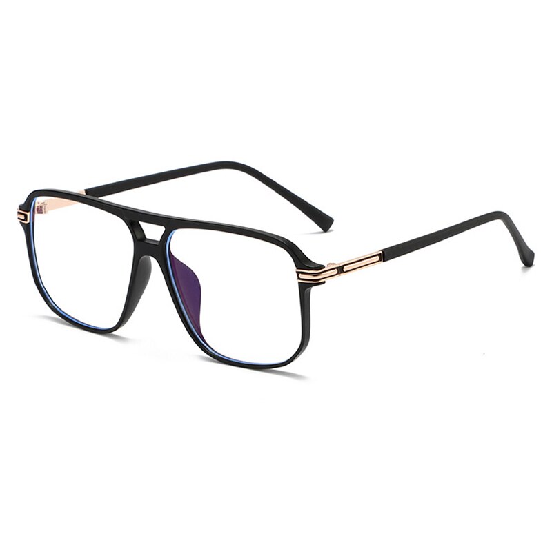 Handoer Unisex Full Rim Round Square Double Bridge Tr 90 Eyeglasses 260 Full Rim Handoer C2