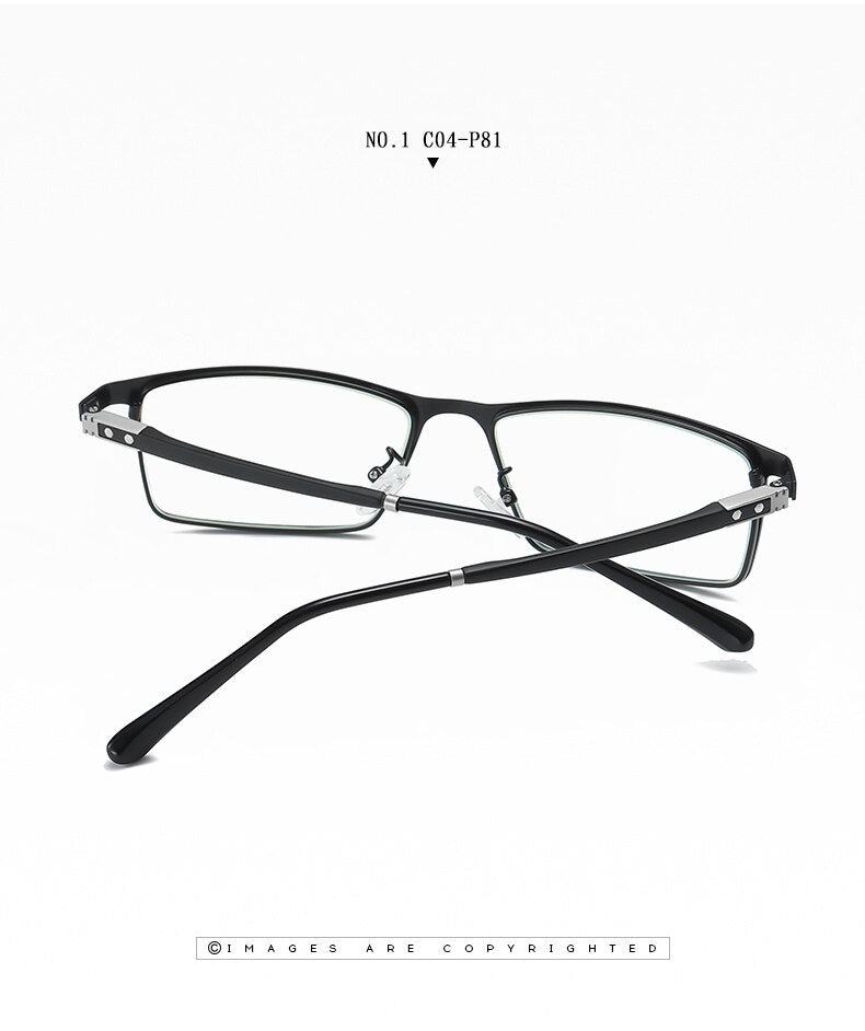Hotochki Men's Full Rim TR-90 Resin Alloy Frame Eyeglasses T316 Full Rim Hotochki