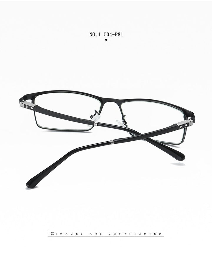 Hotochki Men's Full Rim TR-90 Resin Alloy Frame Eyeglasses T316 Full Rim Hotochki
