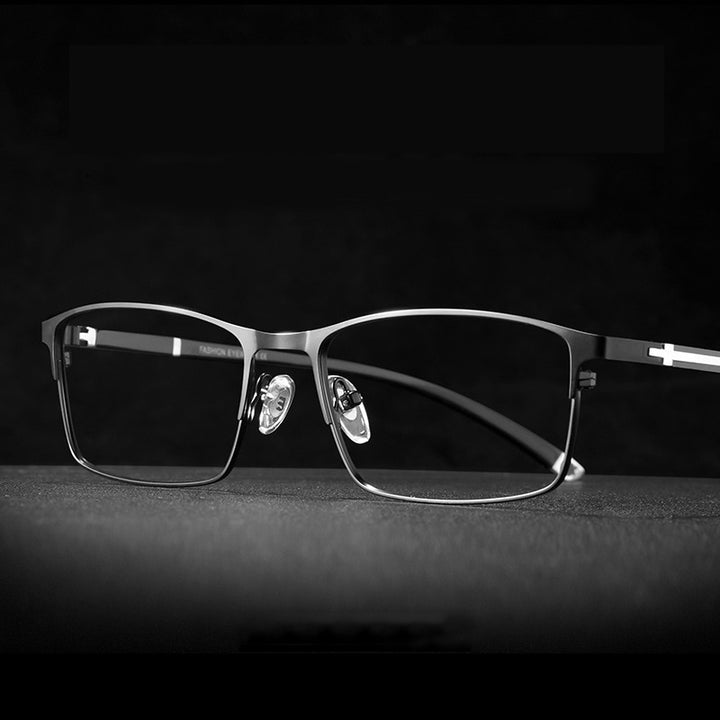 Hotochki Unisex Full/Semi Rim Alloy Frame Eyeglasses P9211 Semi Rim Hotochki