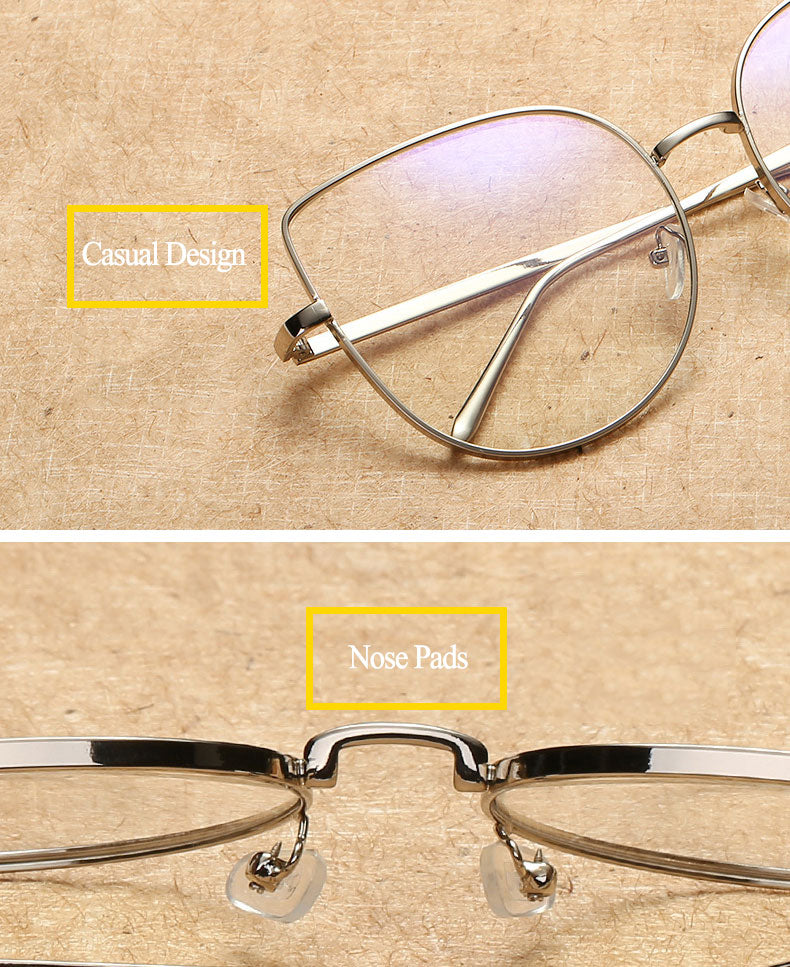 Hotony Women's Full Rim Alloy Cat Eye Frame Eyeglasses 3449 Full Rim Hotony