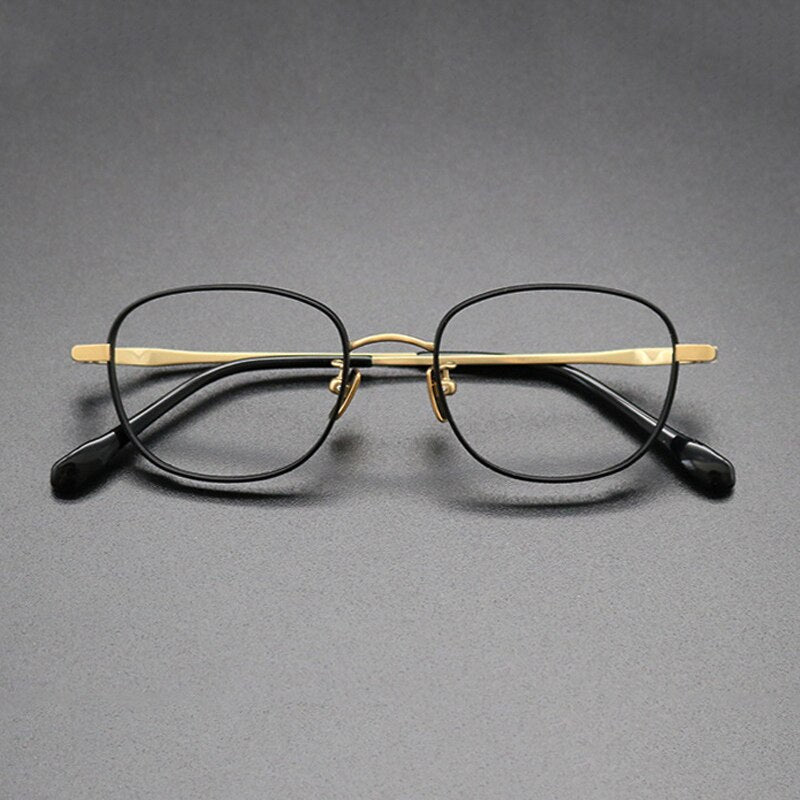 Gatenac Unisex Full Rim Square Titanium Frame Eyeglasses Gxyj616 Full Rim Gatenac 2