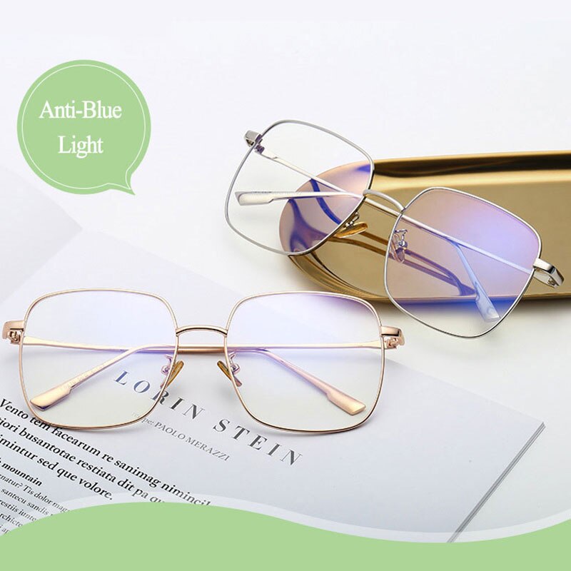 Hotony Unisex Full Rim Square Alloy Eyeglasses  8810 Full Rim Hotony