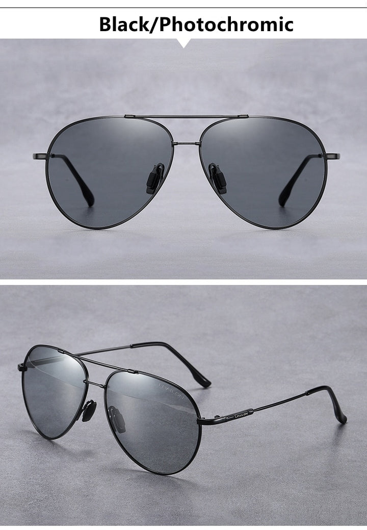 Yimaruili Men's Full Rim Double Bridge Alloy Frame Polarized Sunglasses 889 Sunglasses Yimaruili Sunglasses