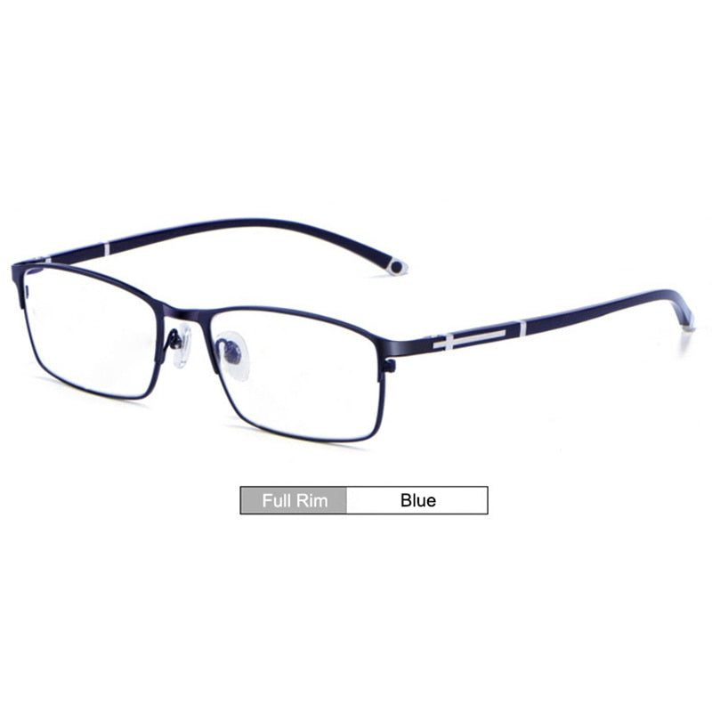 Hotochki Unisex Full/Semi Rim Alloy Frame Eyeglasses P9211 Semi Rim Hotochki FullRim0Blue