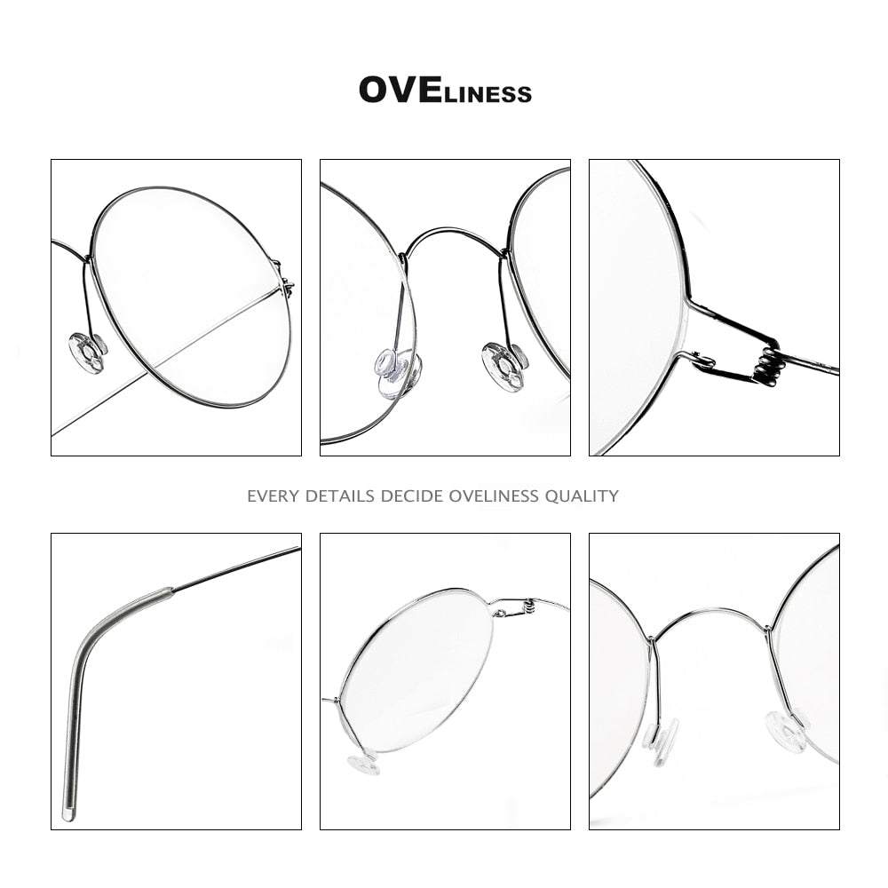 Oveliness Unisex Full RimTitanium Screwless Eyeglasses Ols02 Full Rim Oveliness